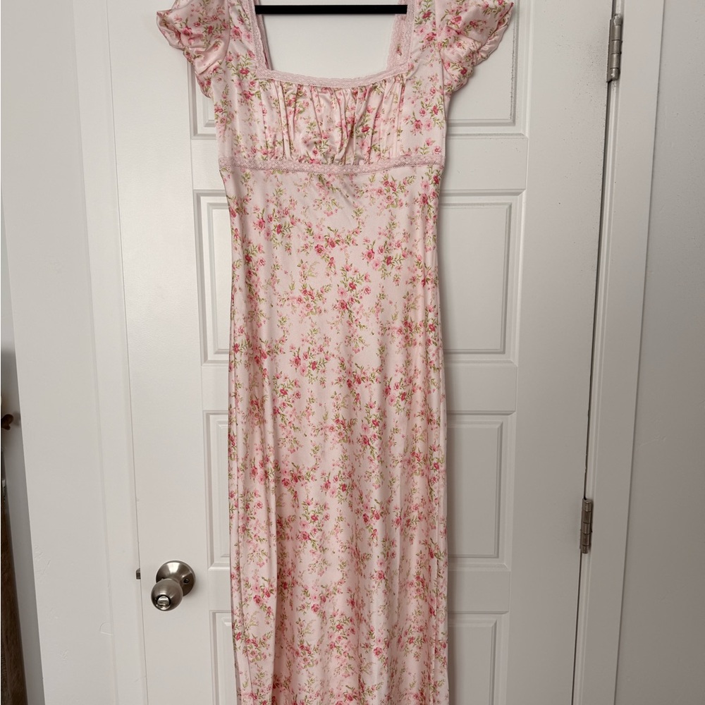 Jessica Simpson Pink Floral Maxi Dress